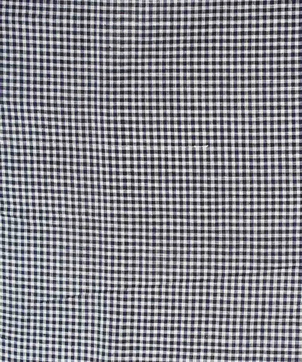 0.5m Black white handloom handspun cotton fabric