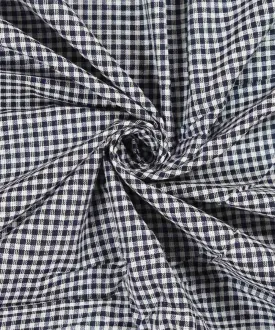 0.5m Black white handloom handspun cotton fabric