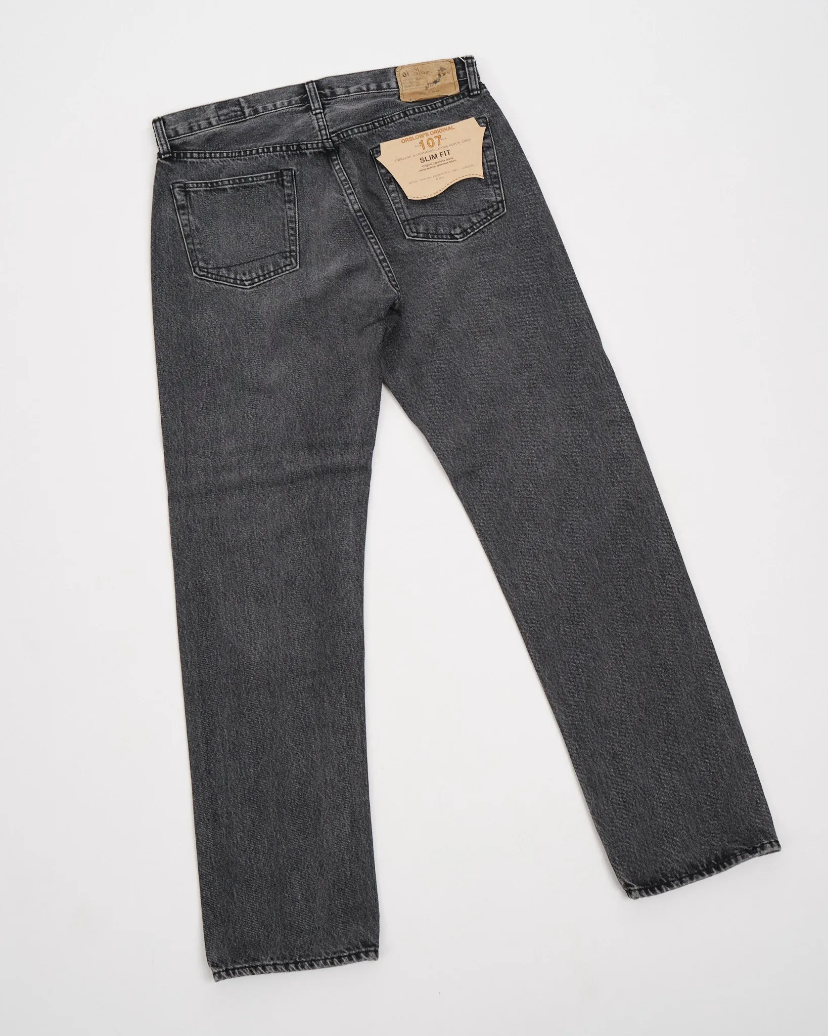 107 IVY FIT BLACK DENIM STONE WASH