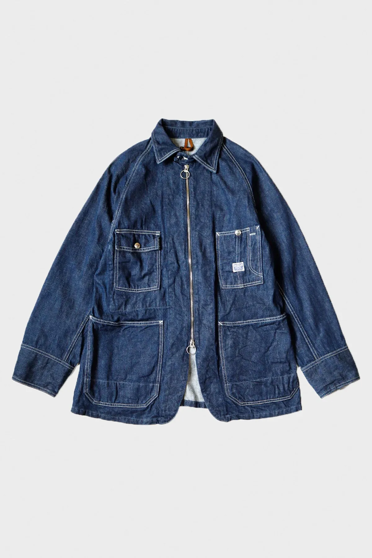 11.5oz Denim ZIPPER Coverall - Indigo