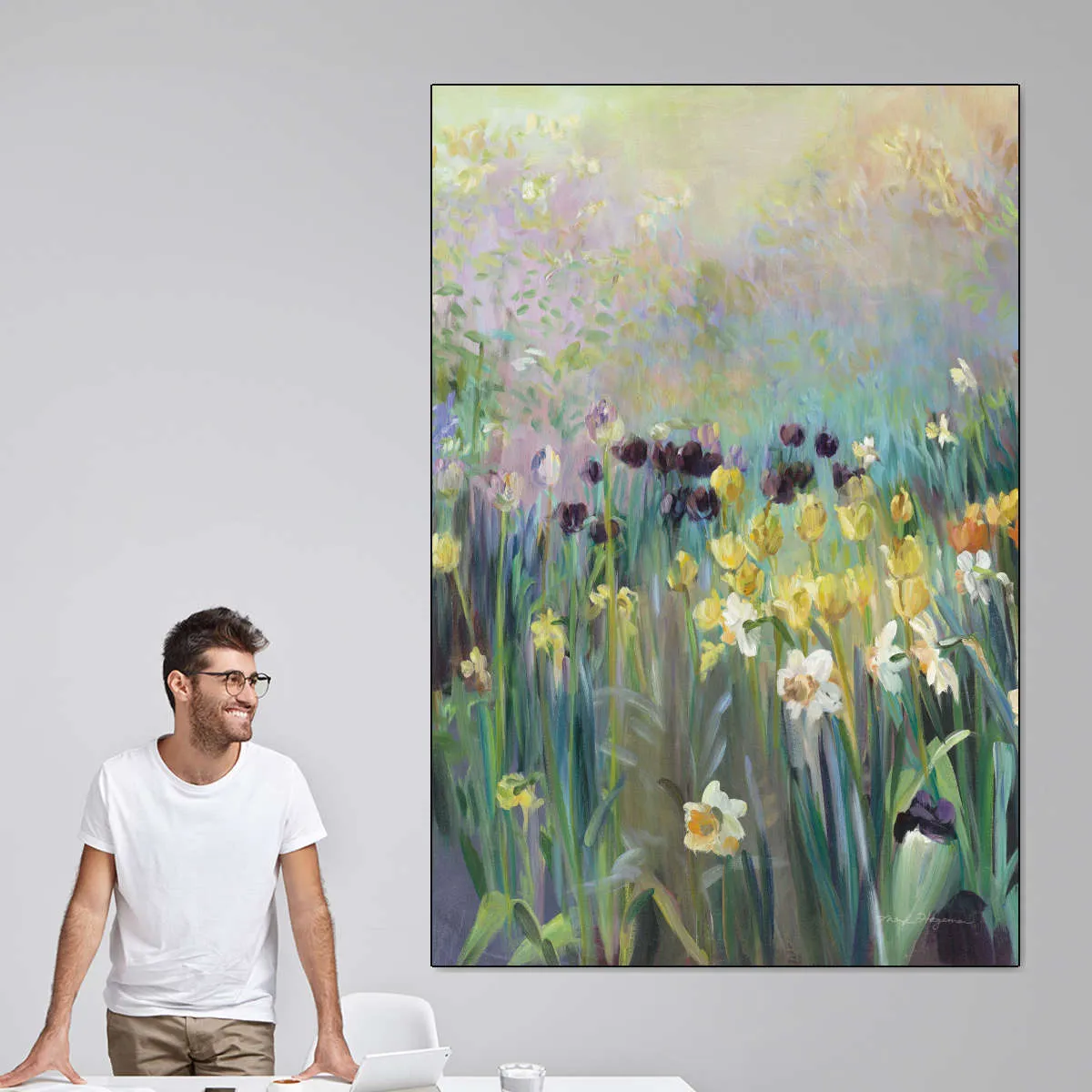 A Field Of Tulips Wall Art