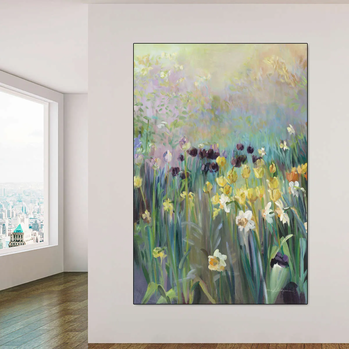 A Field Of Tulips Wall Art