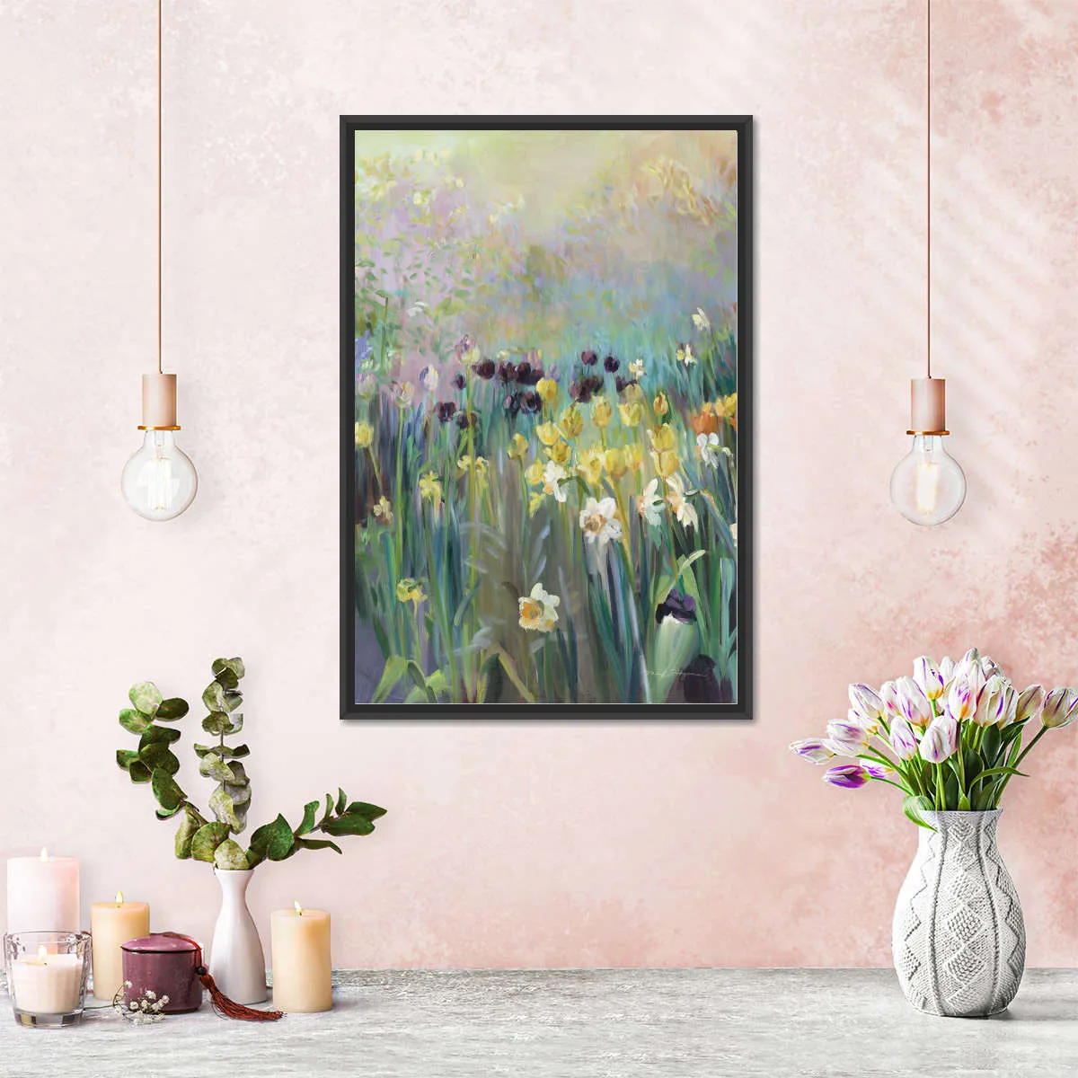 A Field Of Tulips Wall Art