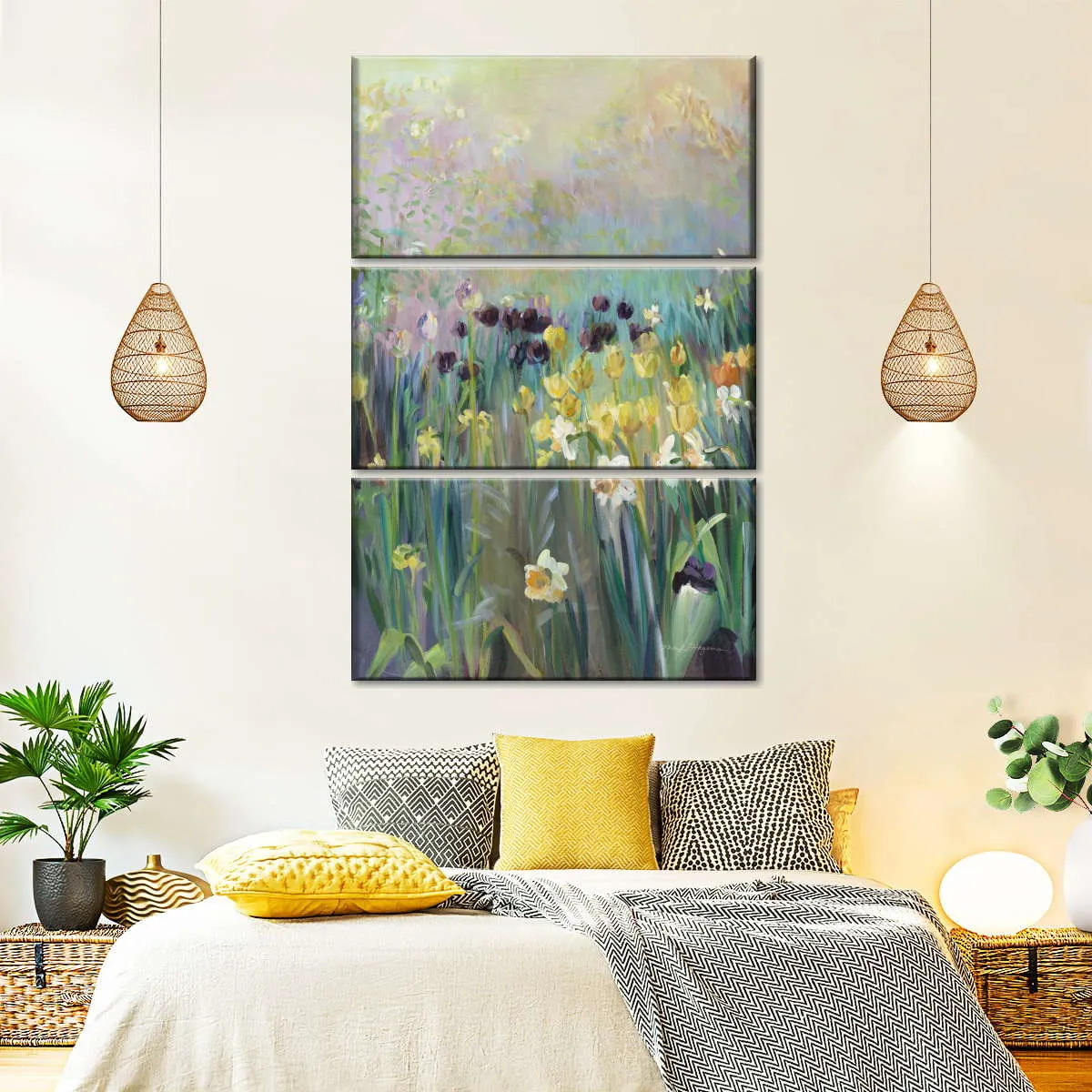 A Field Of Tulips Wall Art