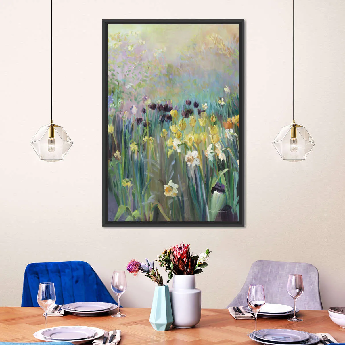 A Field Of Tulips Wall Art