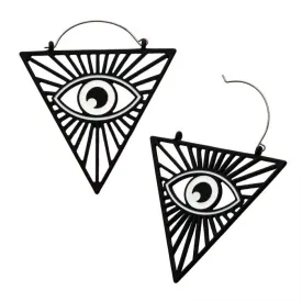 All Seeing Eye Plug Hoops