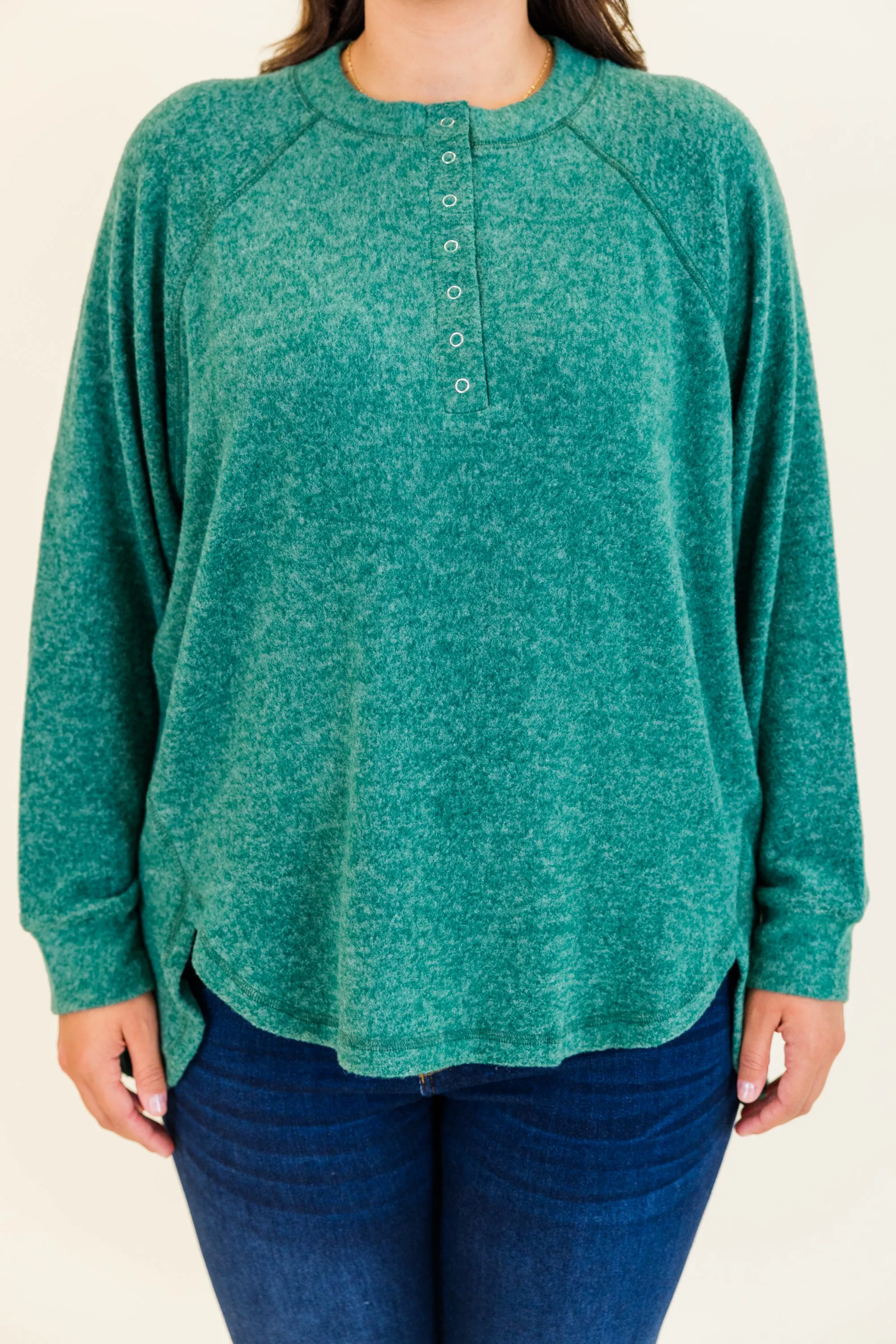 All The Feels Pullover, Dark Green