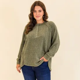 All The Feels Pullover, Dark Olive