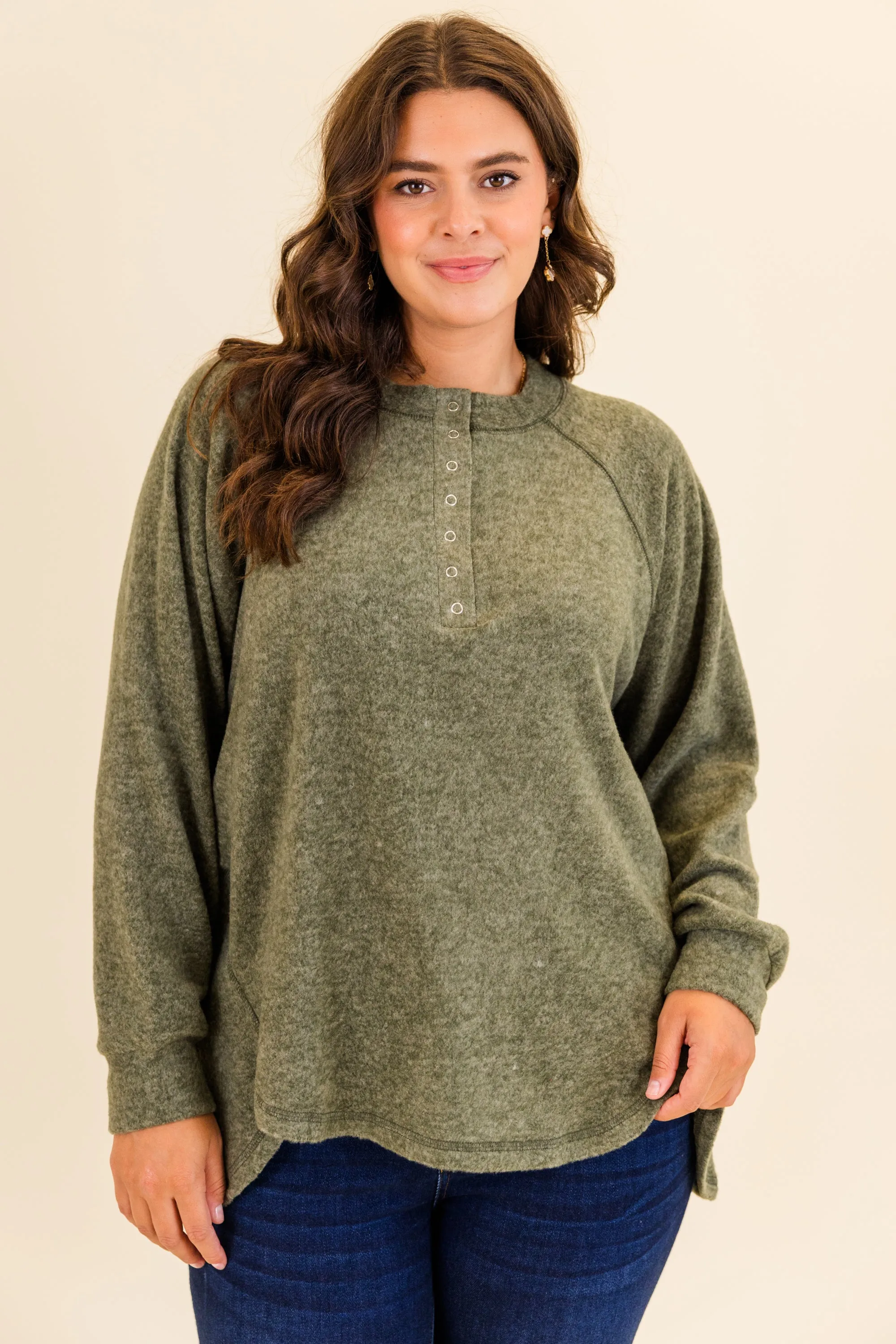 All The Feels Pullover, Dark Olive