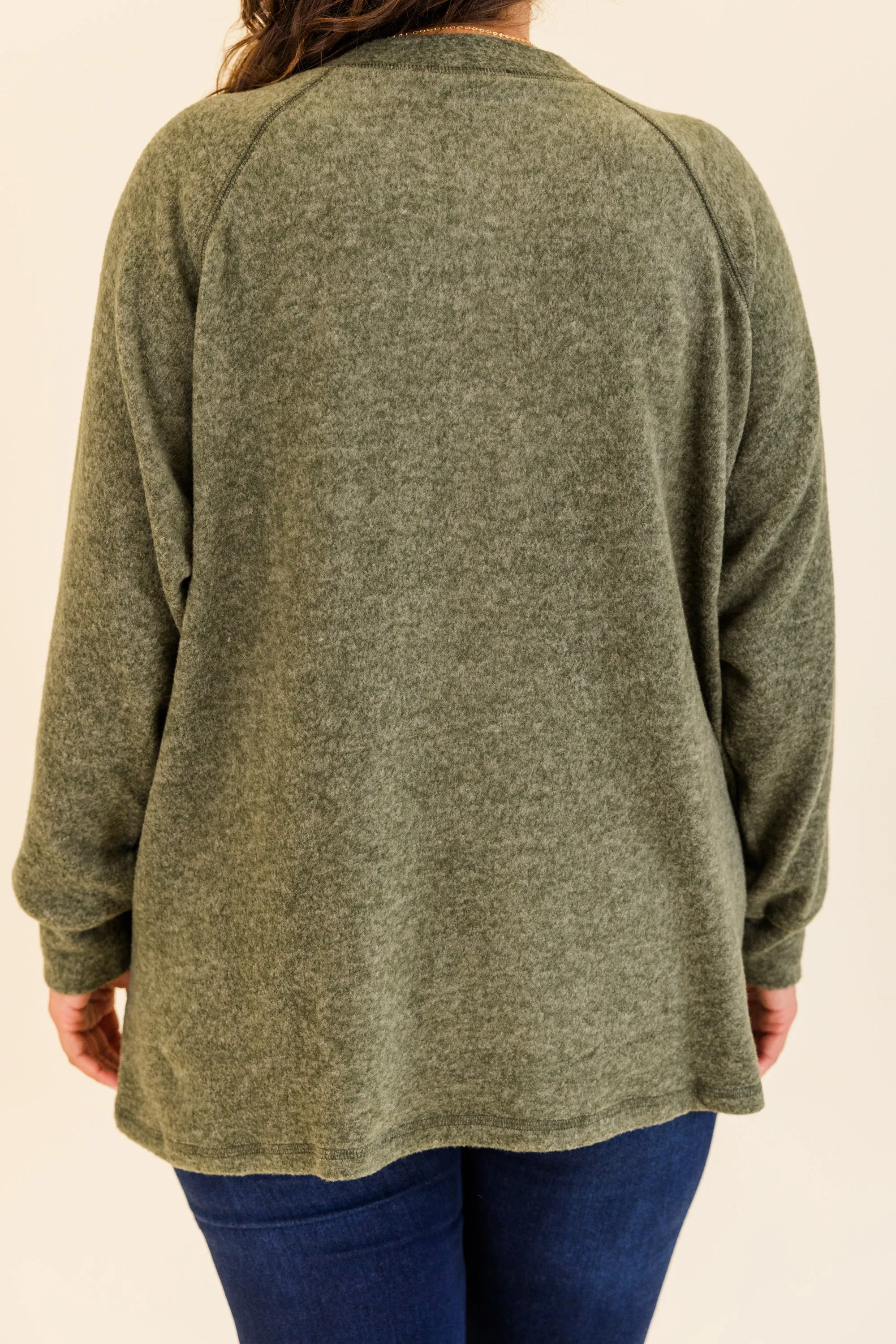 All The Feels Pullover, Dark Olive