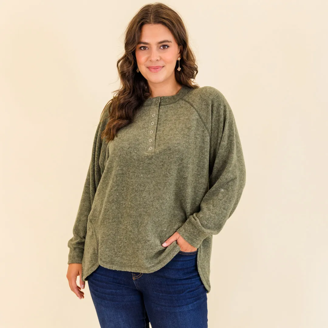 All The Feels Pullover, Dark Olive