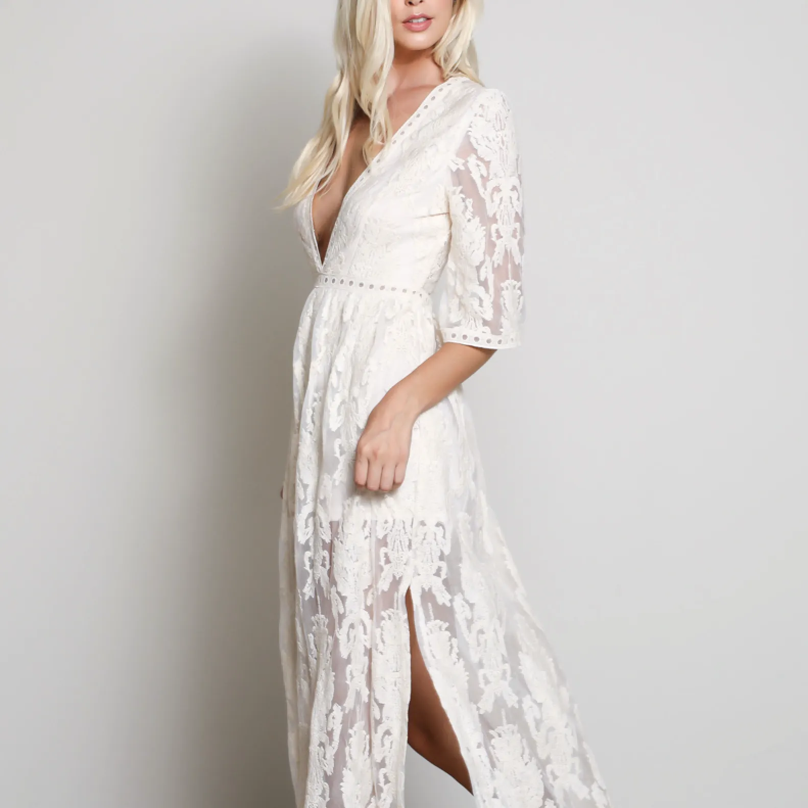 As You Wish Embroidered Maxi Dress in More Colors