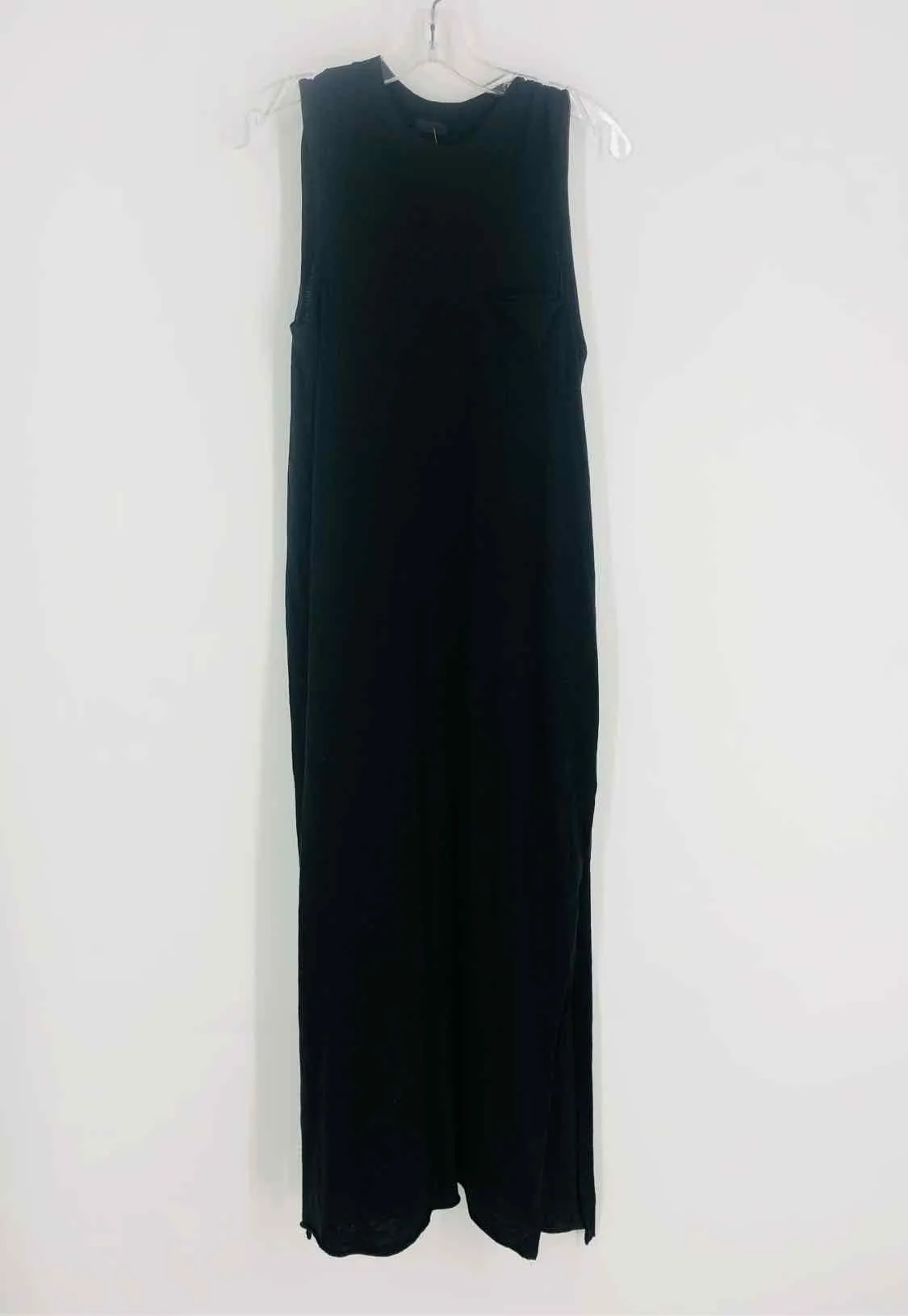 ATM Size S Black Solid Maxi Designer Dress