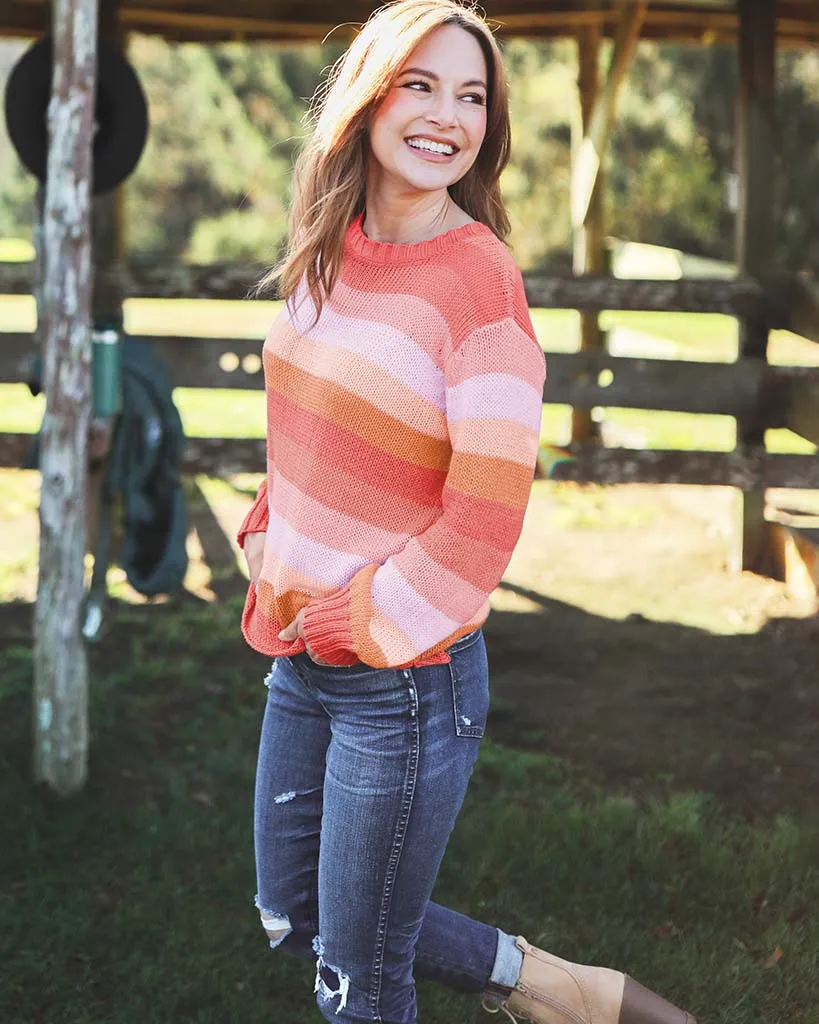 AUTUMN STRIPED CREW COTTON