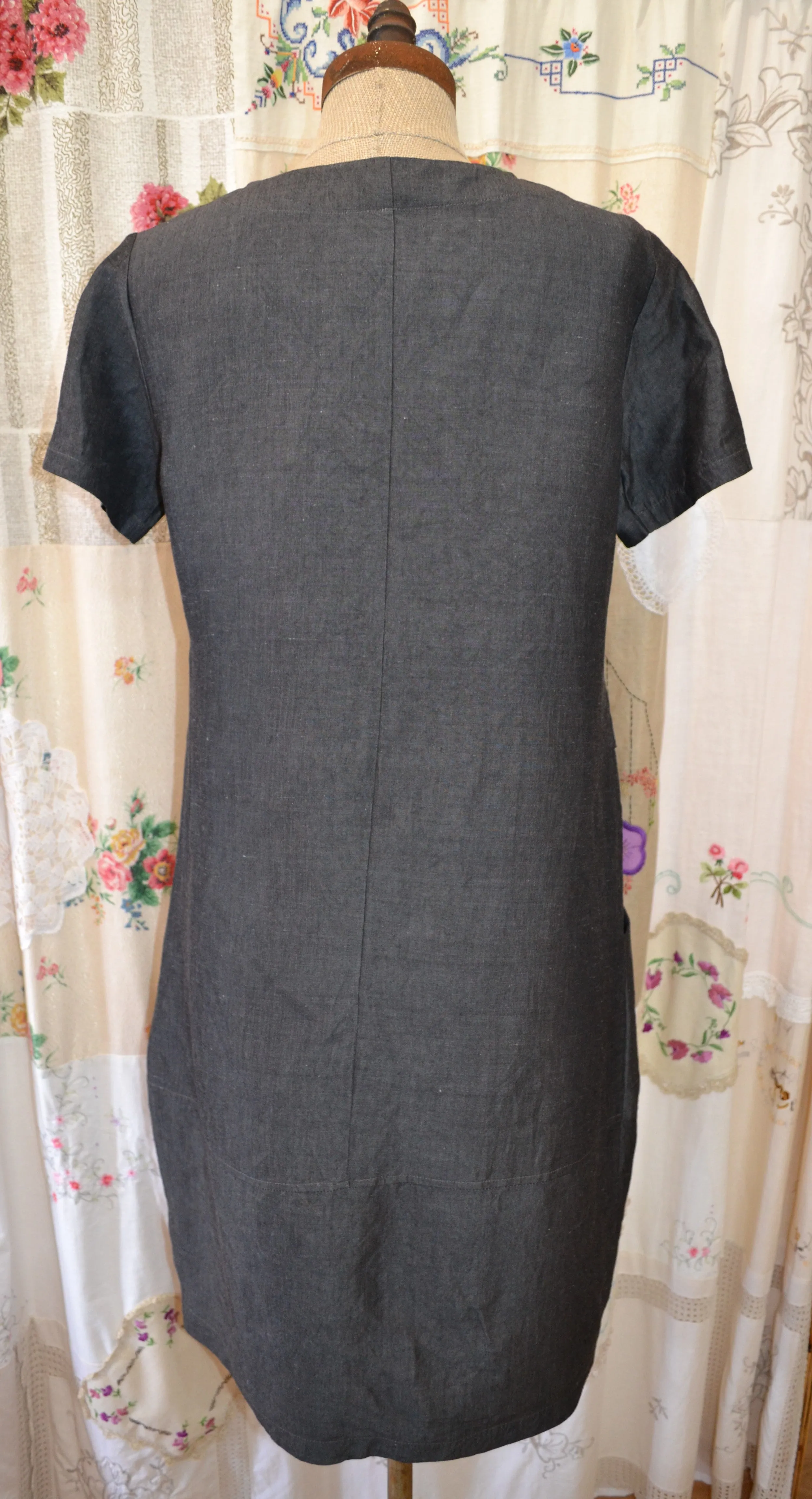 Berserk Lantern dress Metallic Stone Linen Cotton