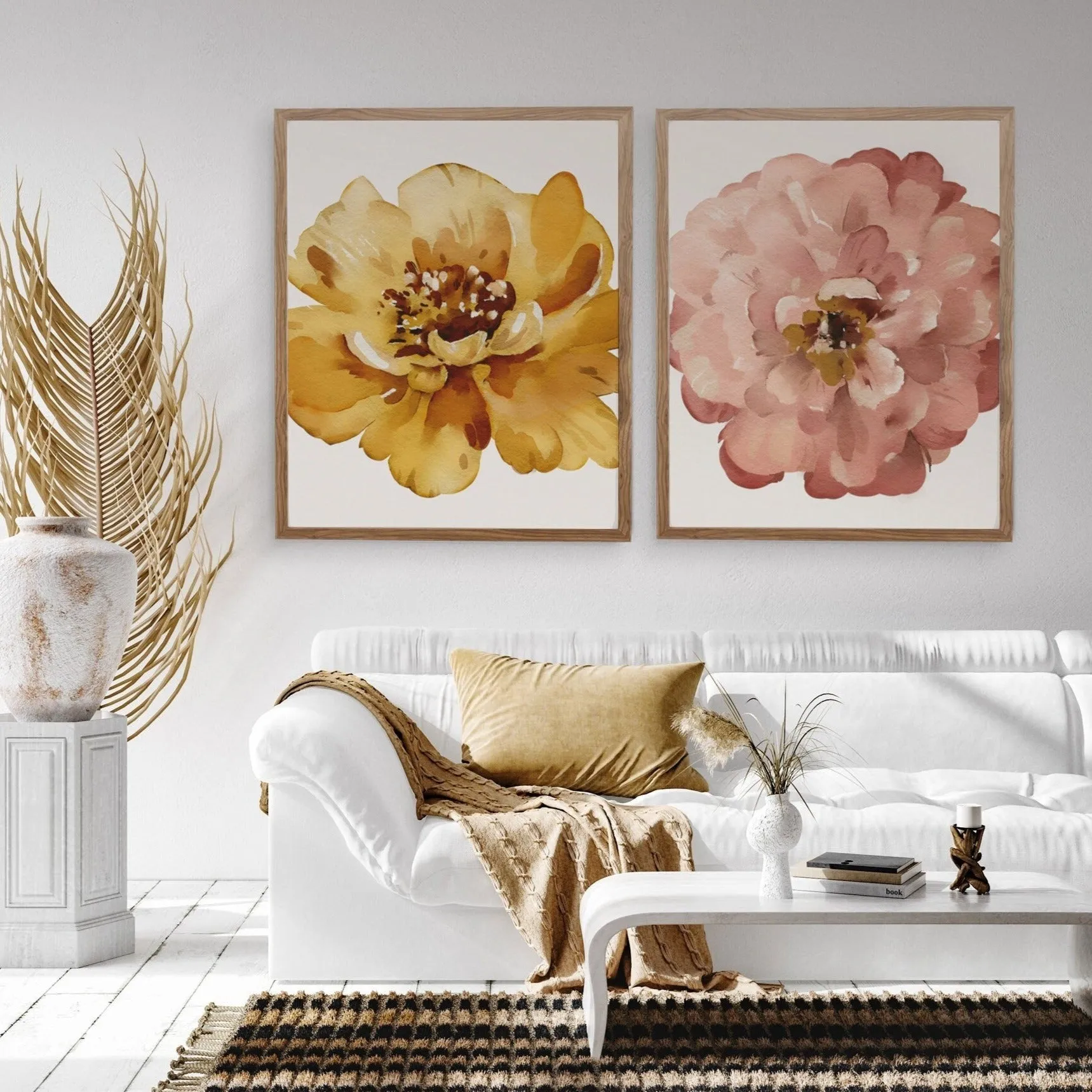 Big Floral Illustrated Wall Art