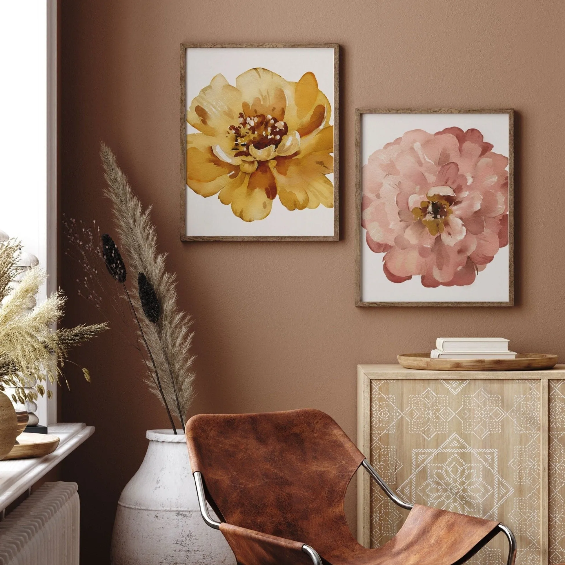 Big Floral Illustrated Wall Art