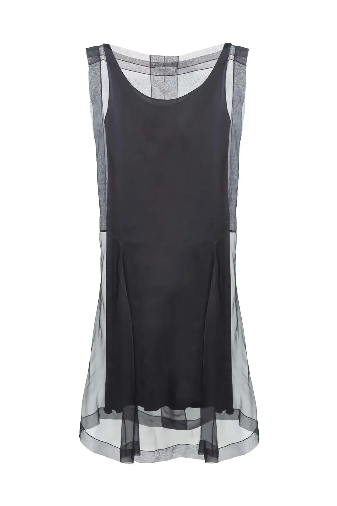 Black Chiffon Shift Dress