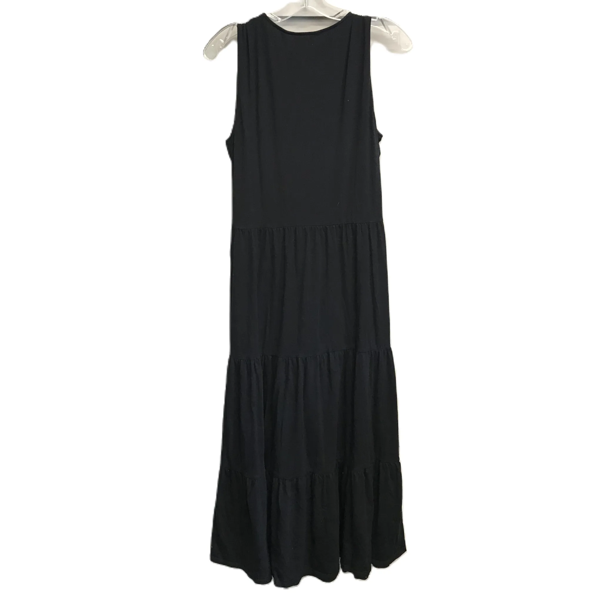 Black Dress Casual Maxi By Lands End, Size: M