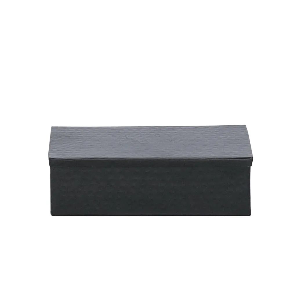 Black Thea Hammered Box - Large