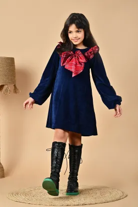 Blue Velvet Charm Dress