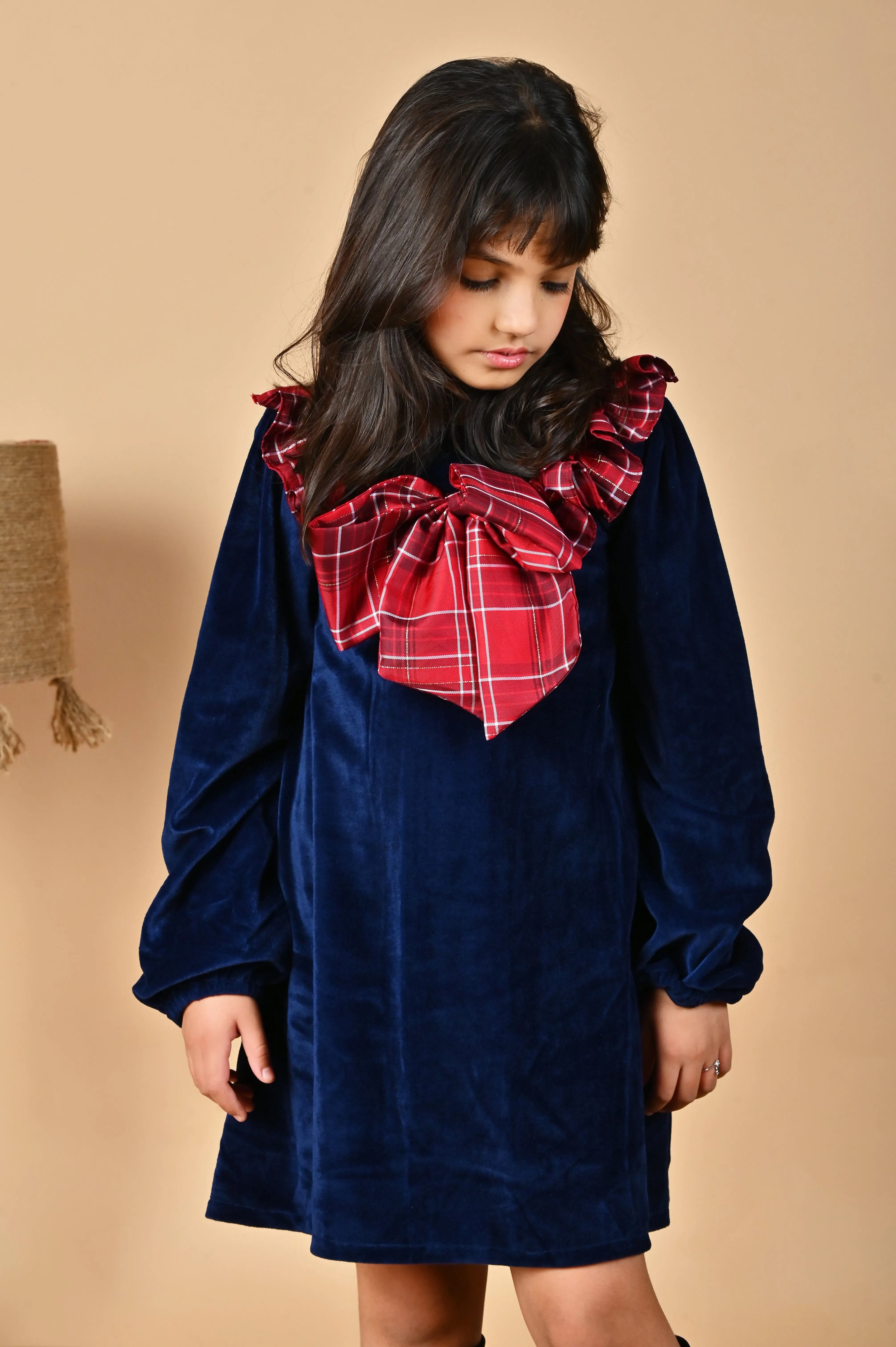 Blue Velvet Charm Dress