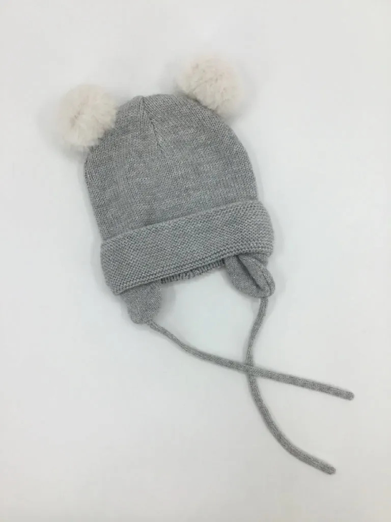 brandless Child Size 6-12 Months Gray Hats - girls