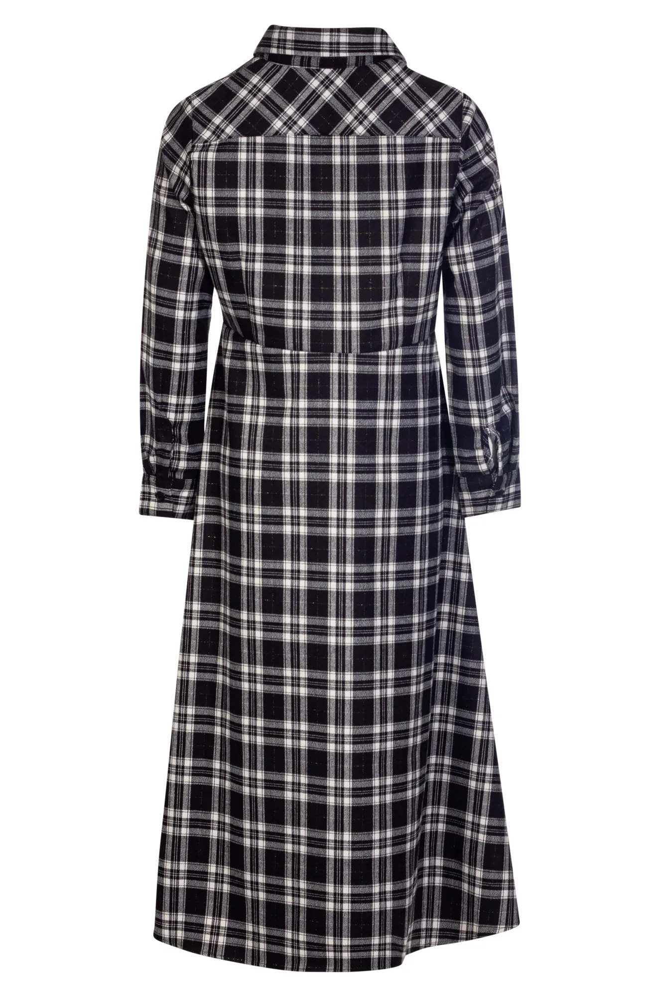 Brushed Checks Dress | BLACK WHITE CHECK | 6354ZZ