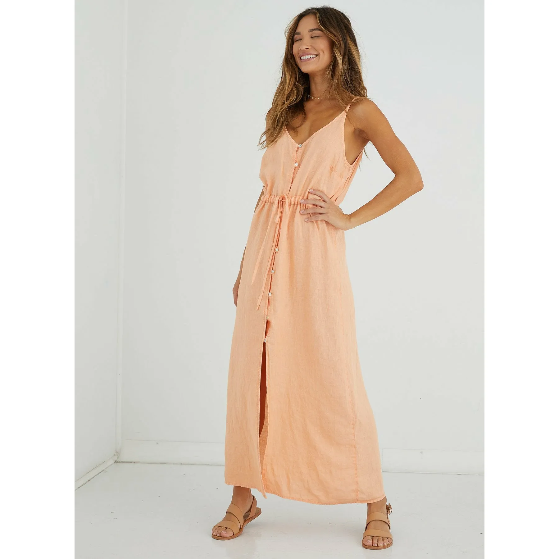 Button Front Cami Dress