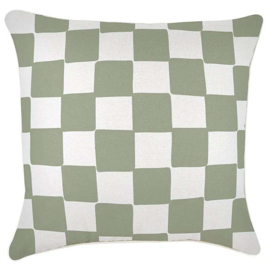 Check Indoor/Outdoor Sage Cushion