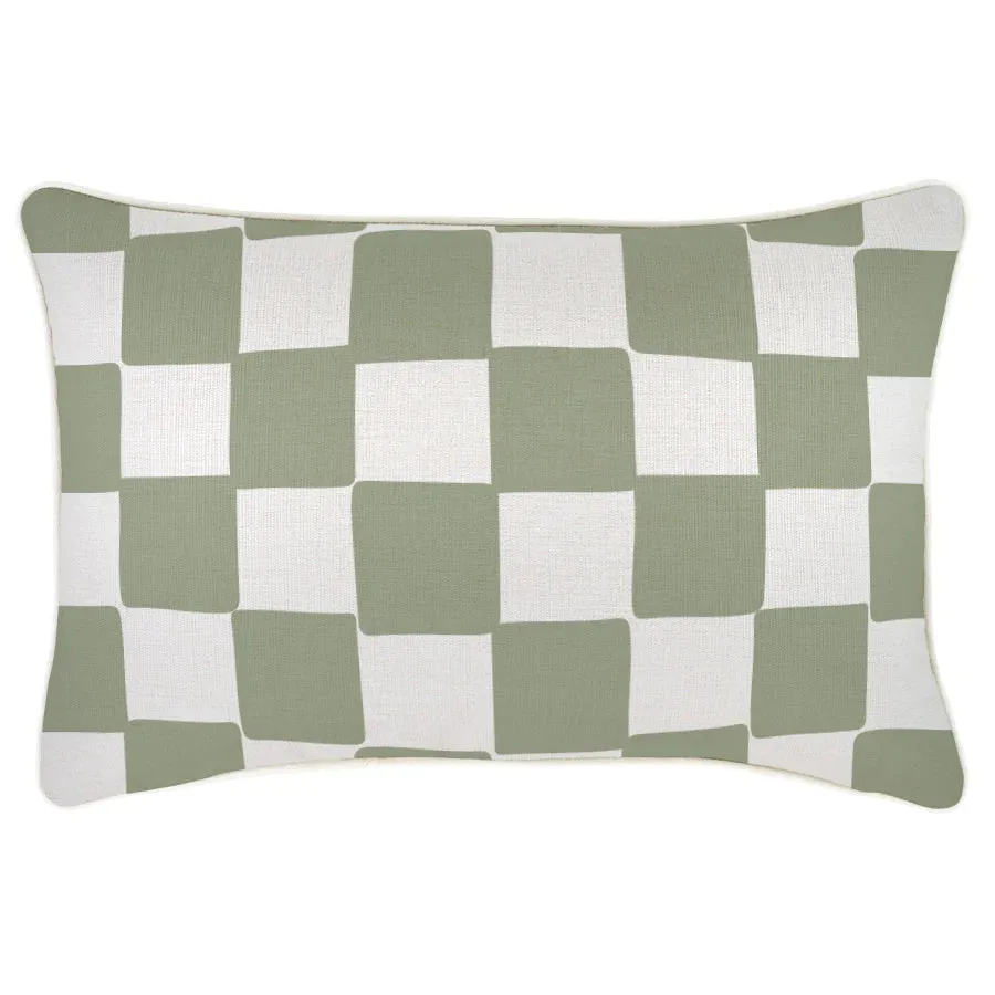 Check Indoor/Outdoor Sage Cushion