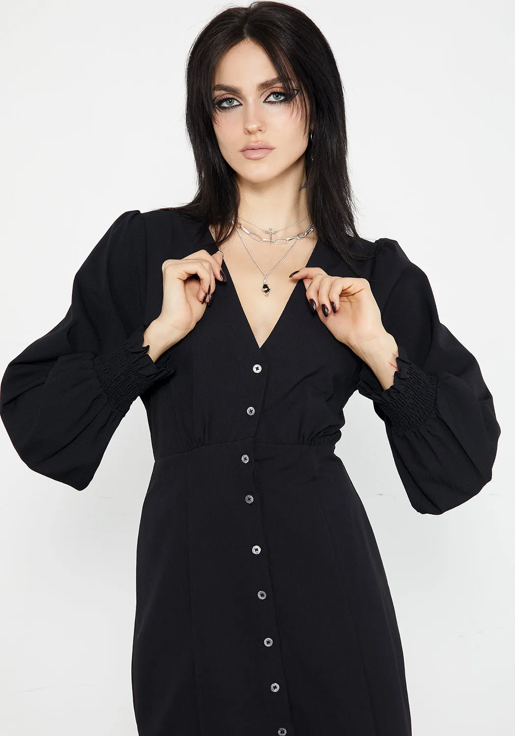 Cora Button Up Midaxi Dress