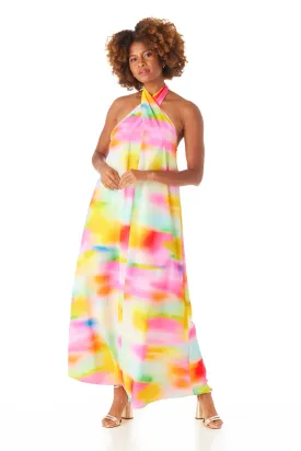 CROSS FRONT MAXI DRESS