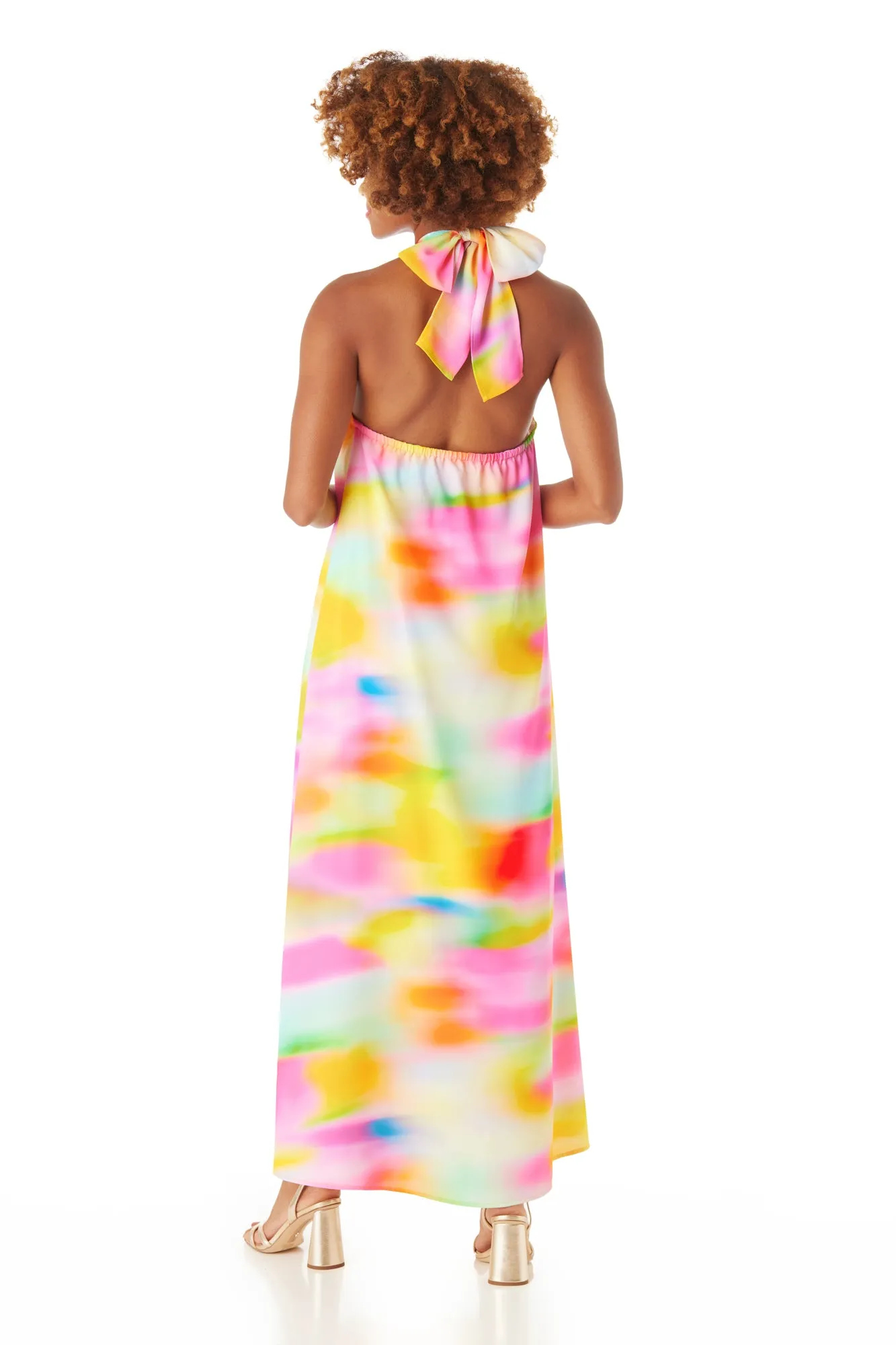 CROSS FRONT MAXI DRESS