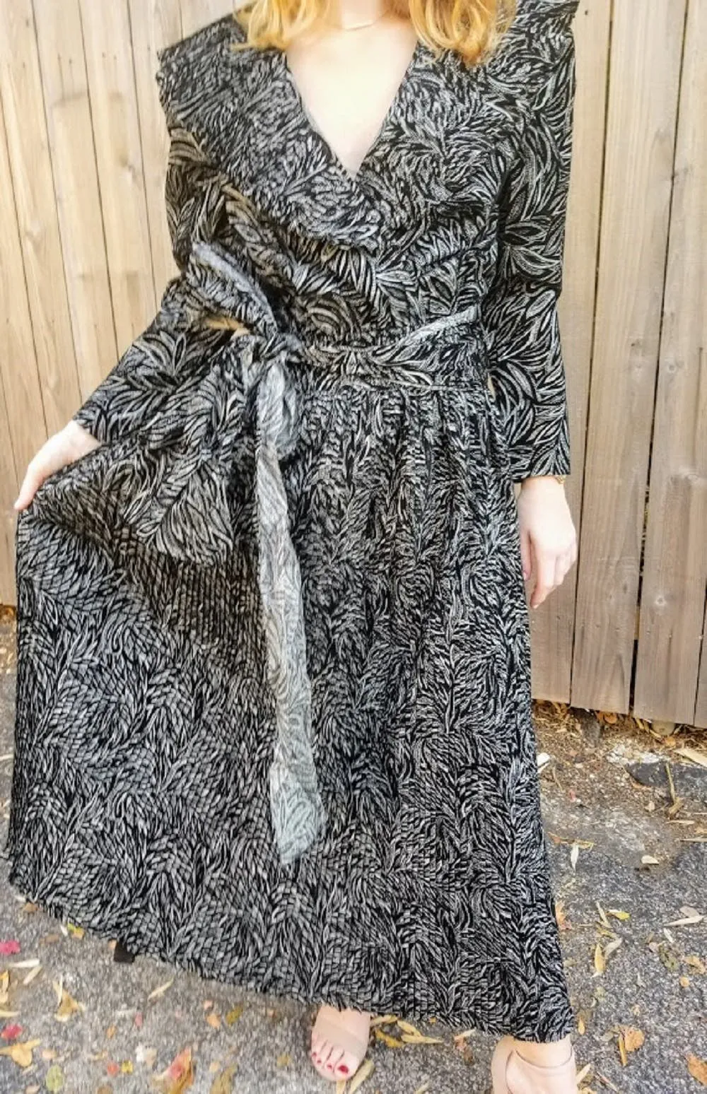 *Deadstock Vintage* Iconic 1980's NWT $595 Boho Cocktail Metallic Dress by Diane Freis