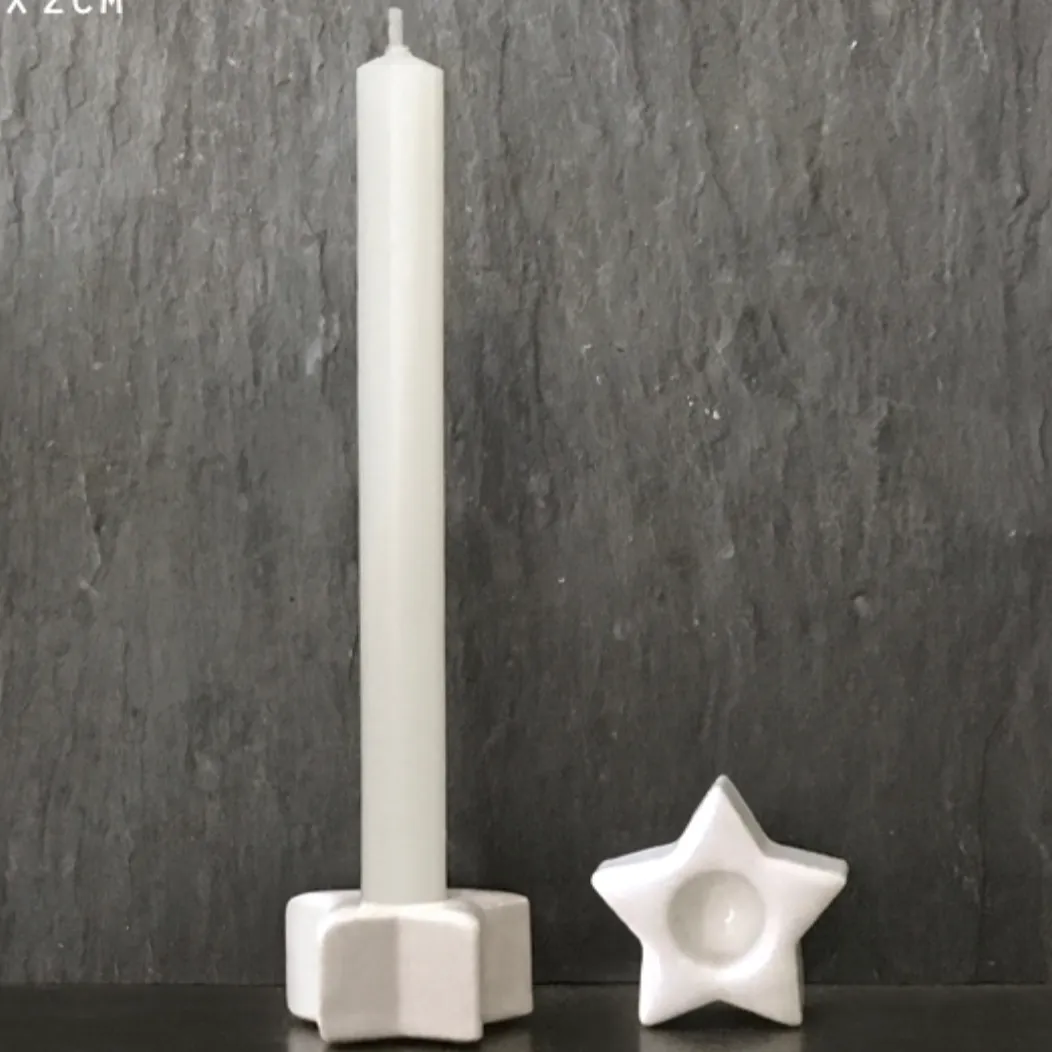 East of India Porcelain Mini Star Candle Holder