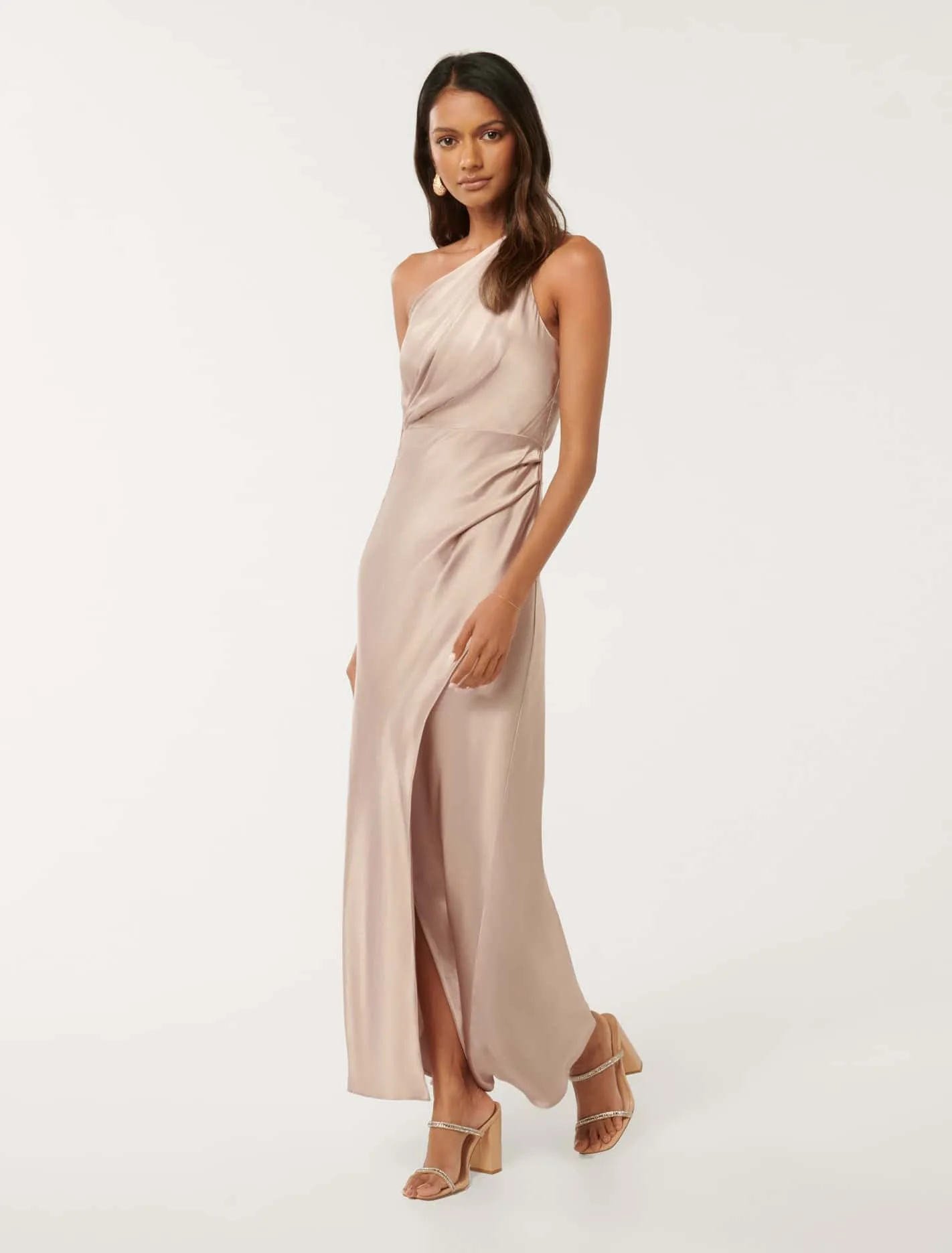 Emily Petite One Shoulder Maxi Dress