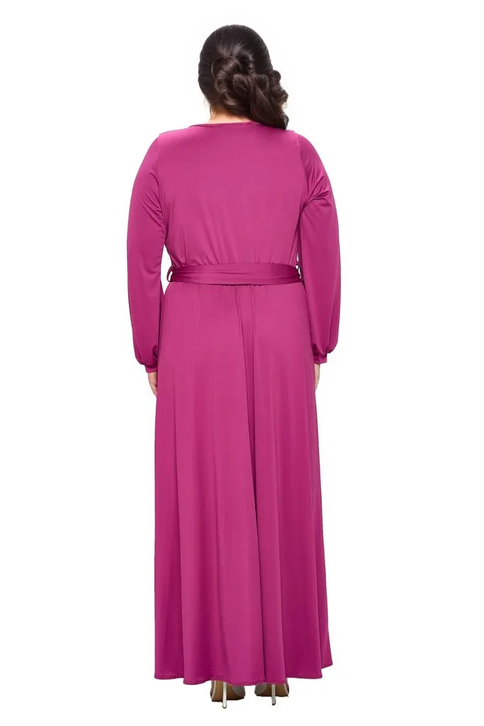 Espinoza Surplice Maxi Dress