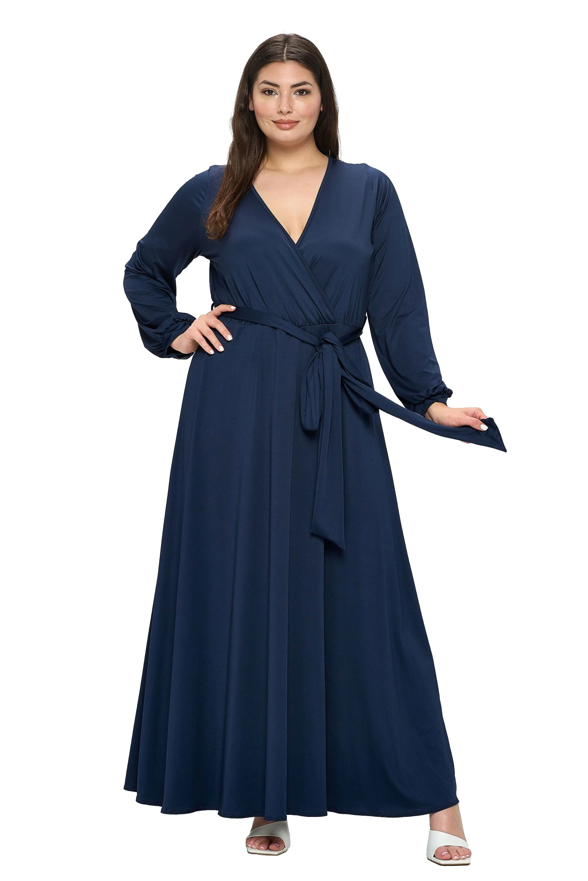 Espinoza Surplice Maxi Dress