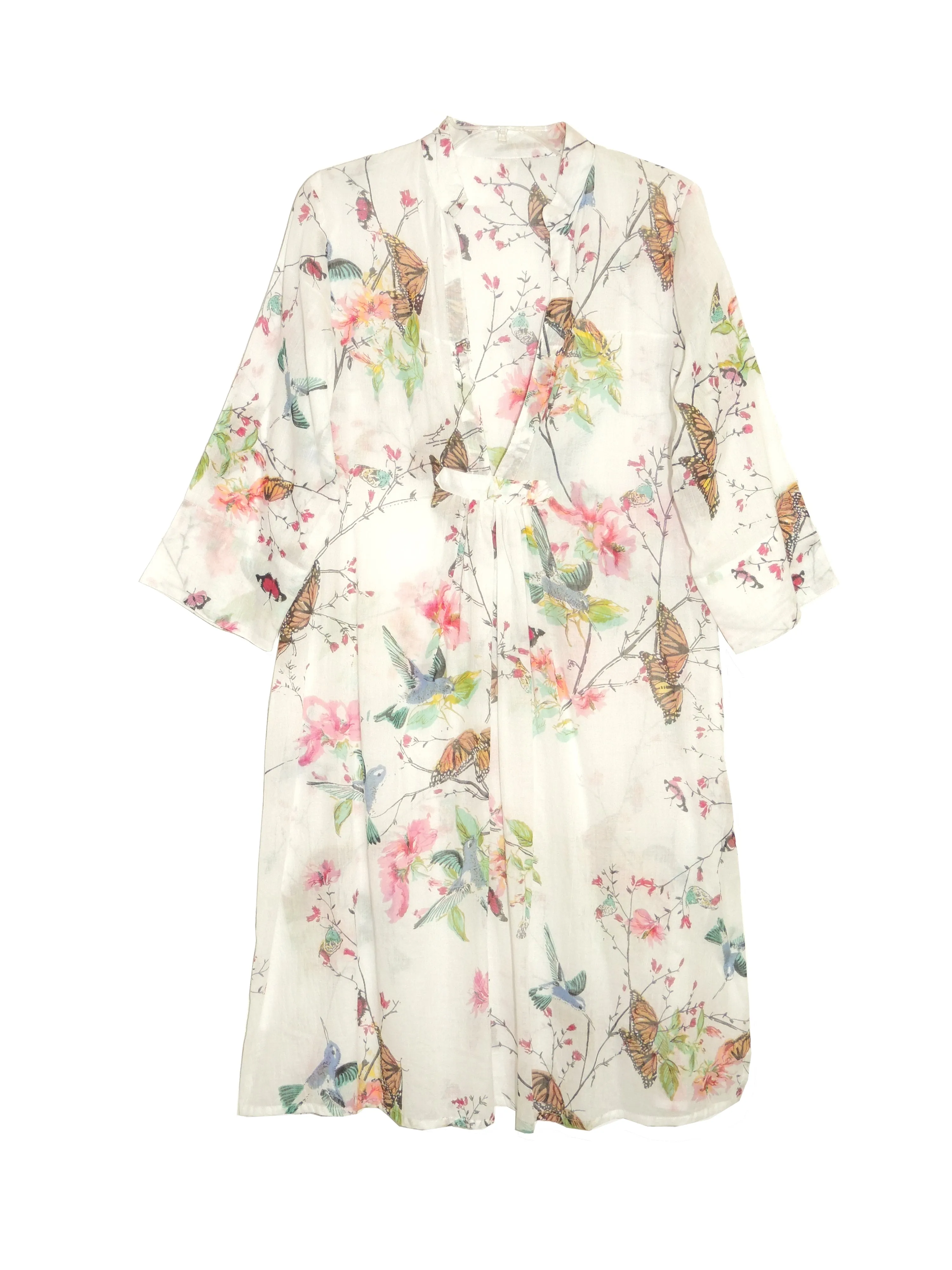 Floral Hummingbird Plus Size Sundress