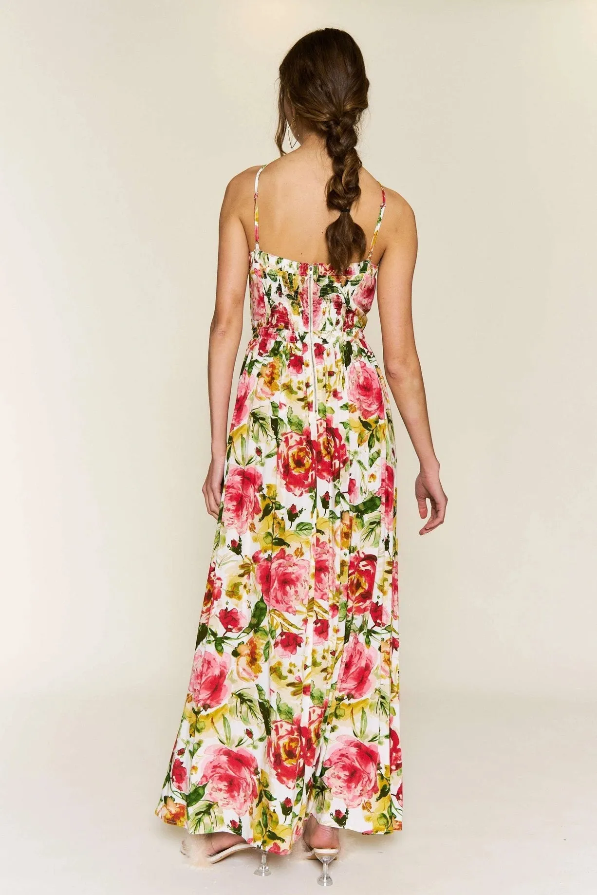 Floral Sleeveless Maxi Dress