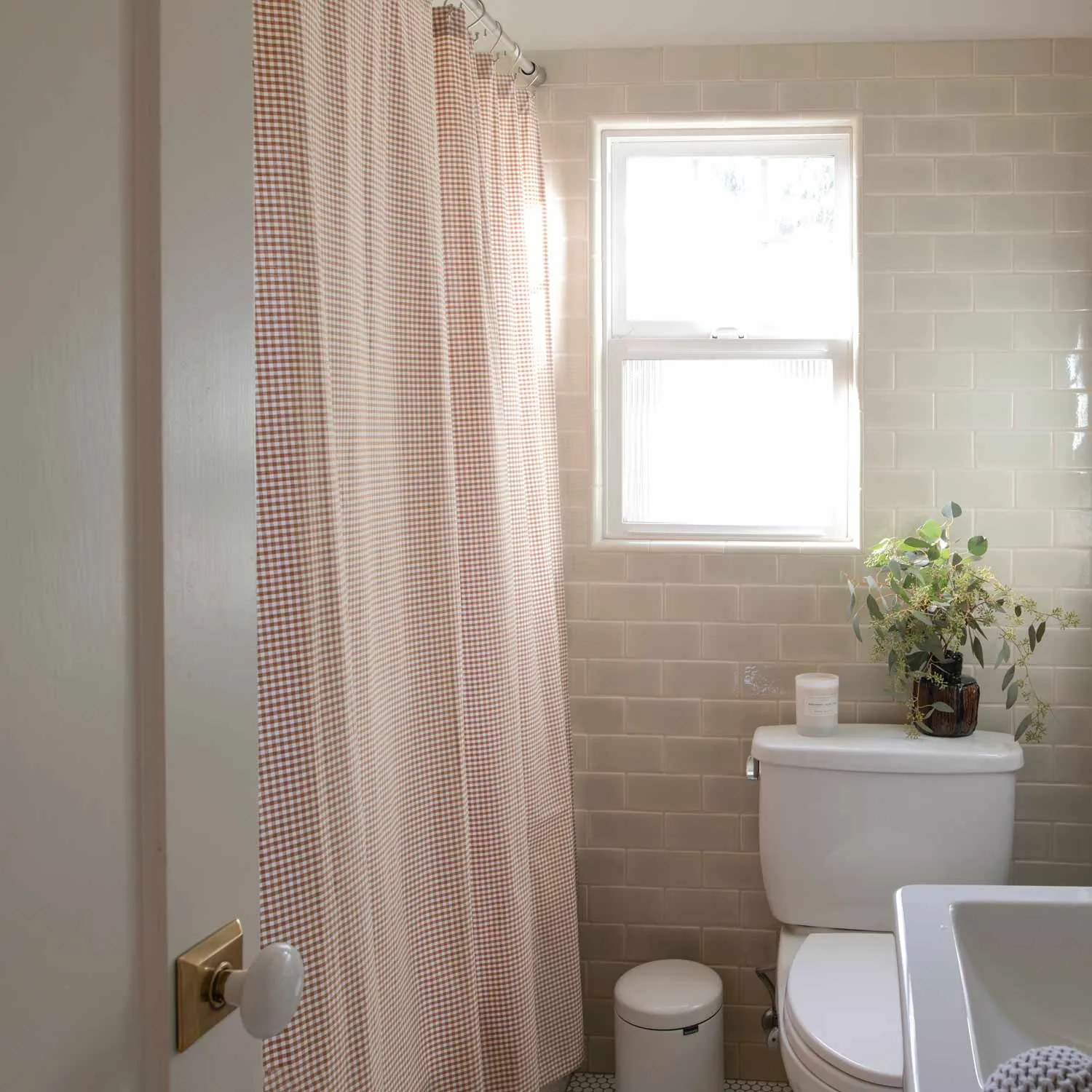 Gingham Shower Curtain