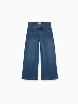 girls enola wide leg jean