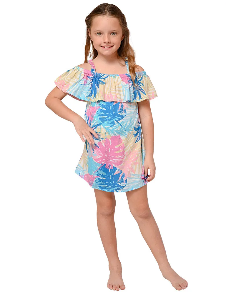 Girl's "Peasant dress" cover up in various printed fabrics