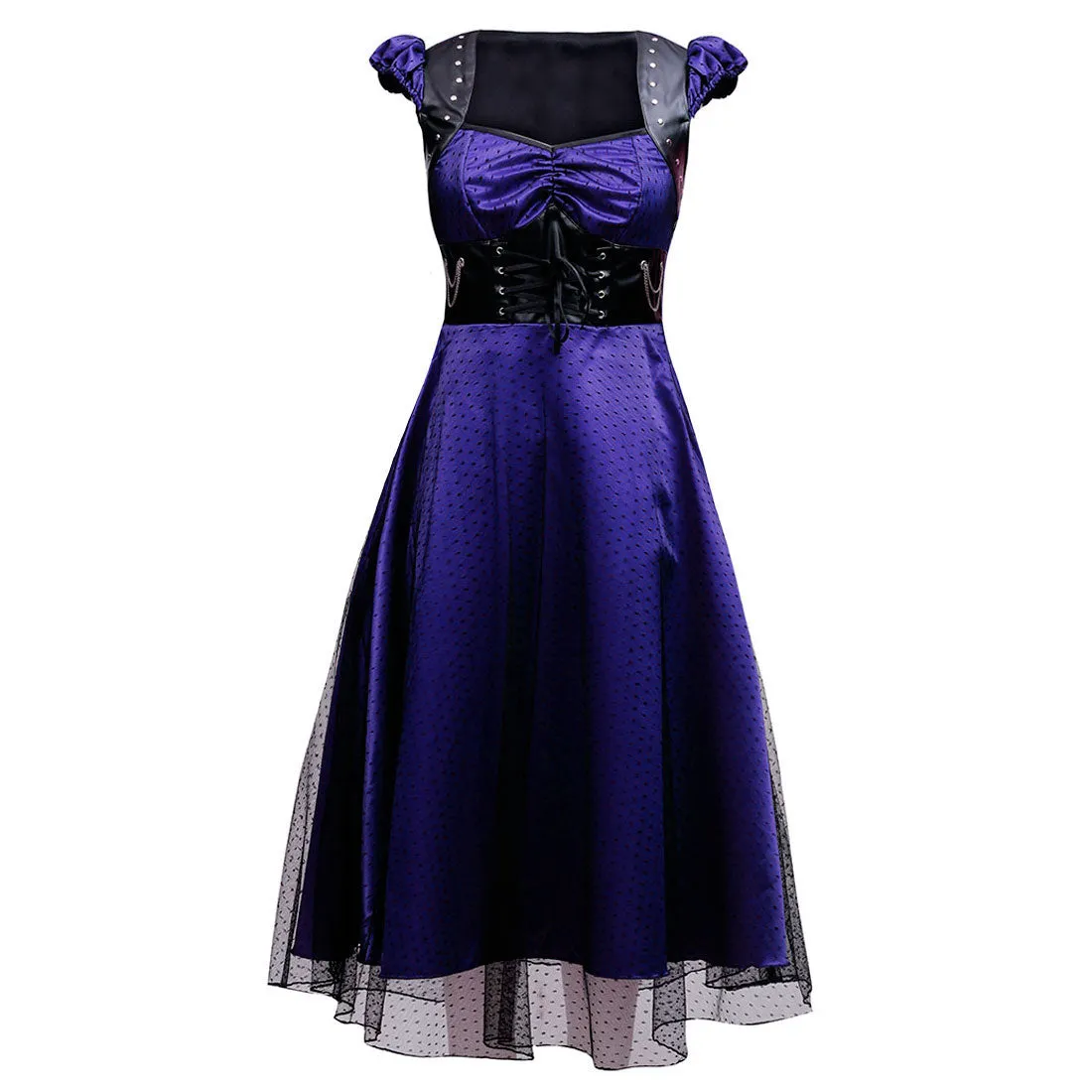 Grazia Blue Gothic Dress