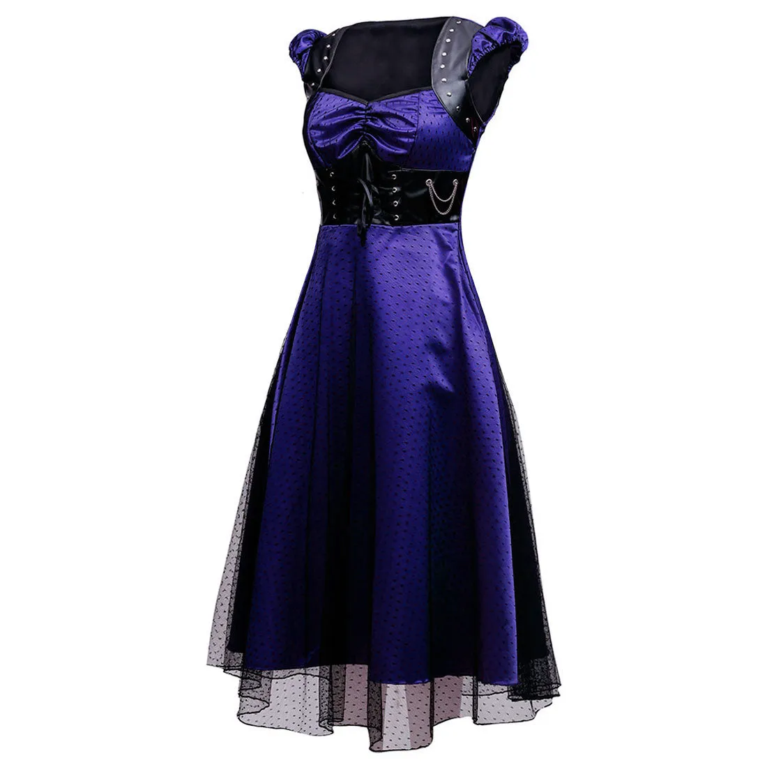 Grazia Blue Gothic Dress