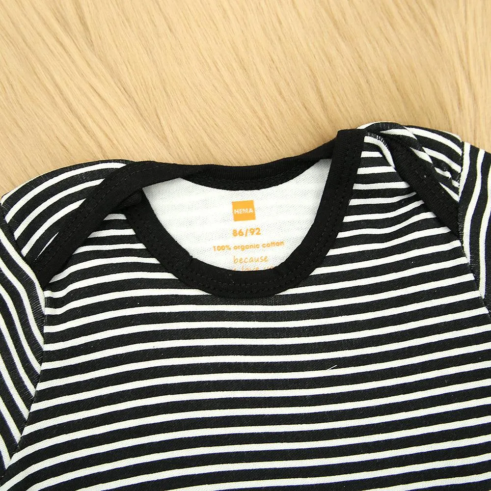 Imported Organic Striped Printed Cotton Baby Suite