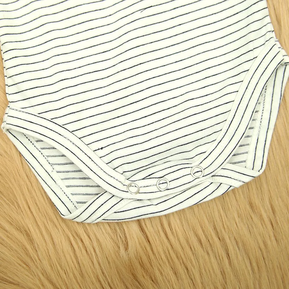 Imported Organic Striped Printed Cotton Baby Suite