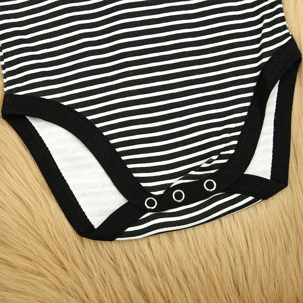 Imported Organic Striped Printed Cotton Baby Suite