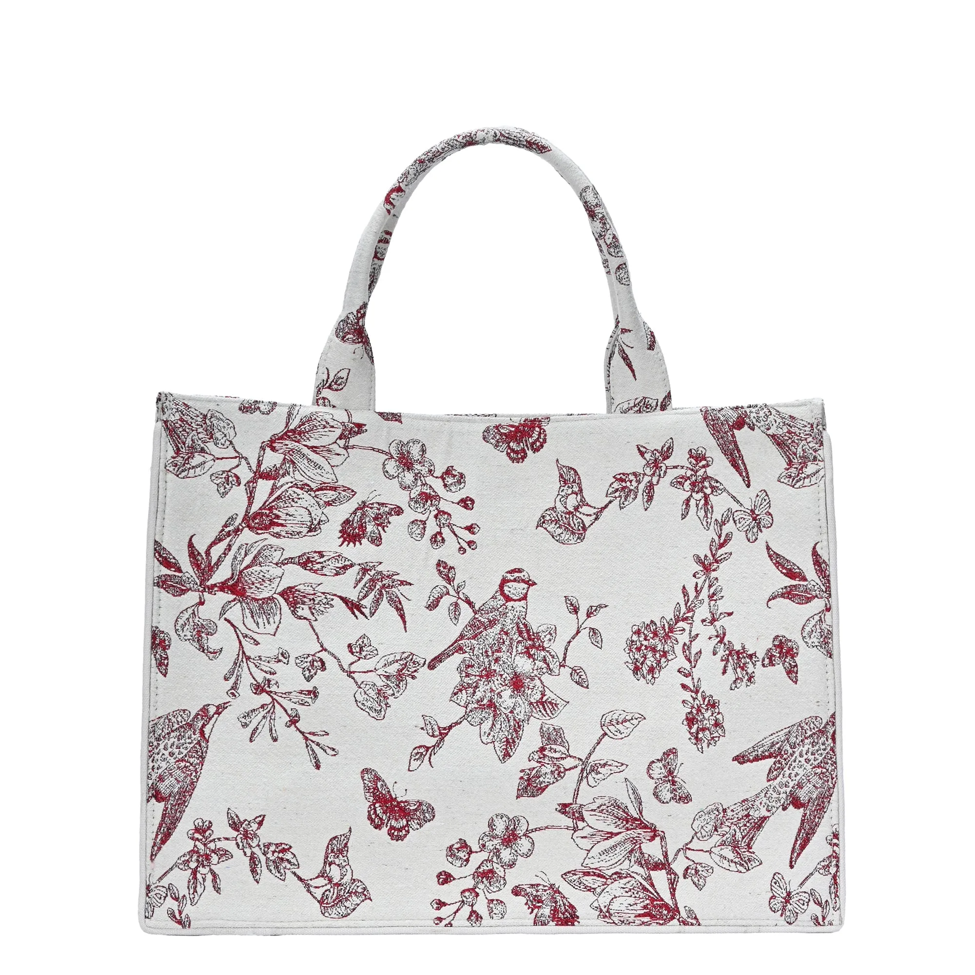 Isabella's Blossom Floral Jacquard Book Tote